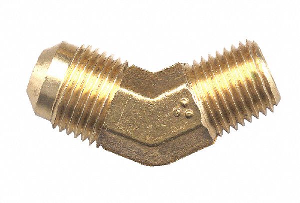 FAIRVIEW FITTING FLARE 45 ELBOW-M/PIPE 3/8-1/4 IN - Brass Pipe Fittings -  FAR54-6B