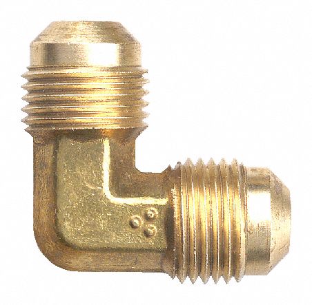 1/2 Flare X 1/2 Flare 90 Degree Brass Union Elbow, 55-8