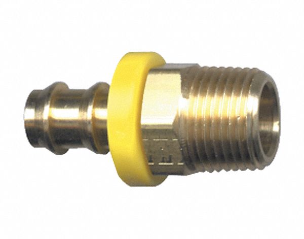 EXTRÉMITÉ EN H, REUTILISABLE, GRIP-TITE, TUYAU MÂLE, 300LB/PO2 TEMP -40 220F, 3/8X3/4PO, LAITON