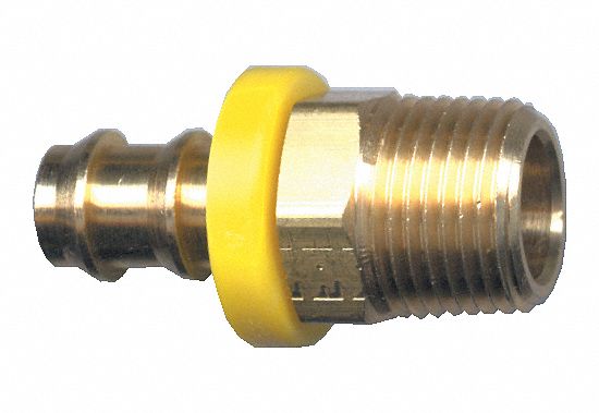 EXTRÉMITÉ EN H, REUTILISABLE, GRIP-TITE, TUYAU MÂLE, 300LB/PO2 TEMP -40 220F, 3/4X3/4PO, LAITON