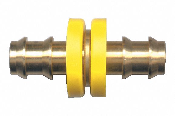 HOSE SPLICER, -40 °  TO 220 °  F, BARB X BARB CONNECTION, 3/4 IN