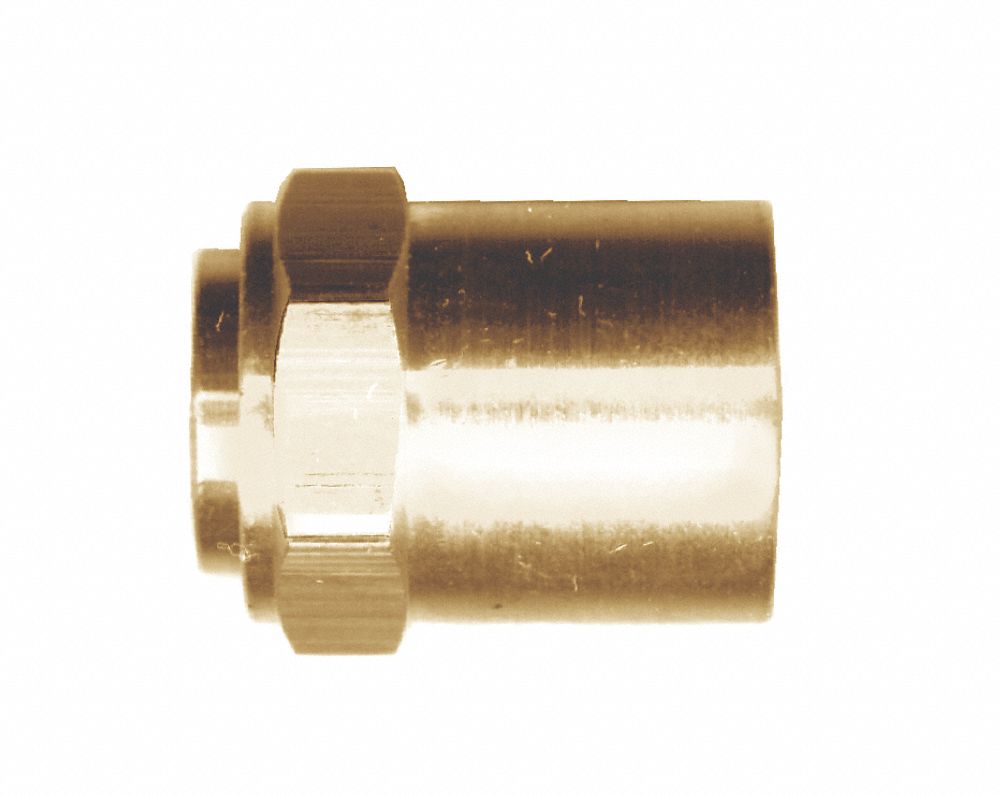 HOSE FERRULE, BRASS, 300 PSI AT 70 °  F, 3/8 IN INSIDE DIAMETER, 3/8 IN HEX