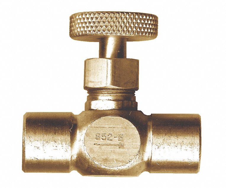 VANNE AIGUILLE PRÉCISION / PROPANE LIQUIDE / CERTIFIÉE CSA, 350LB/PO2 TEMP -40 130F, 1/4PO, LAITON
