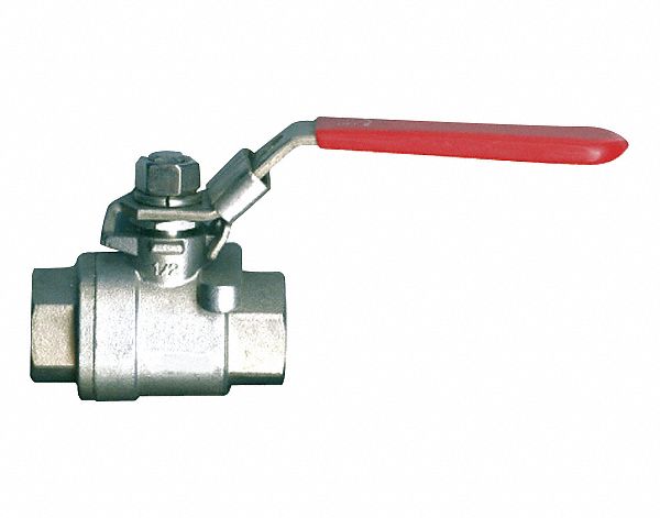 BALL VALVE 2-PIECE STAINLESS 3/8 FPT