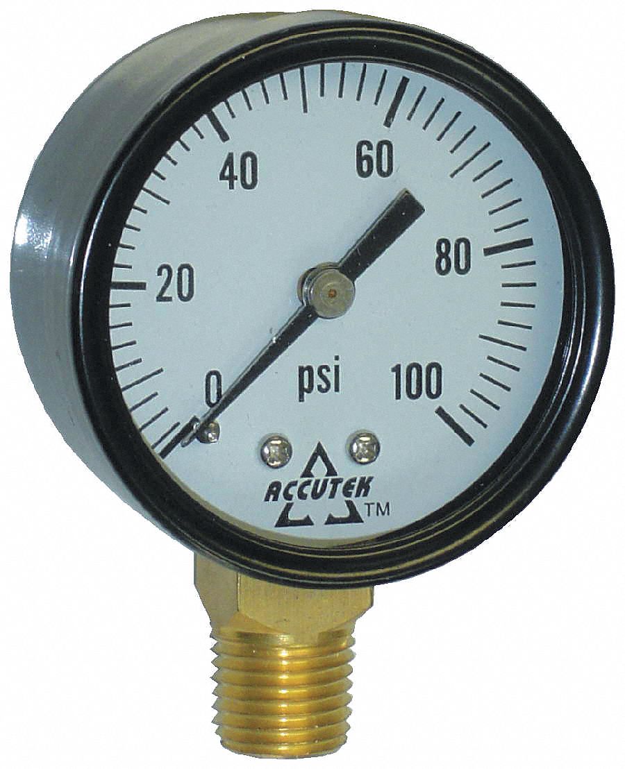 GAUGE STEM MOUNT DRY 2 0 - 100 PSI