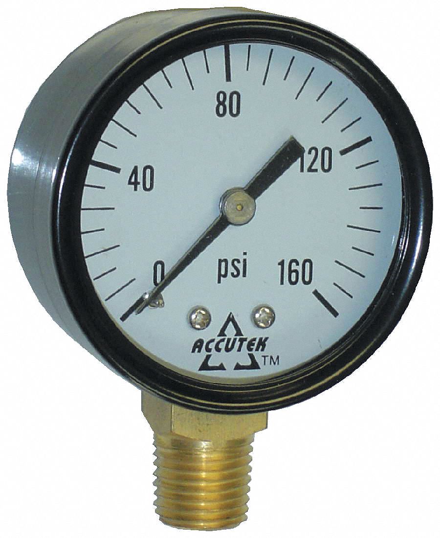 GAUGE STEM MOUNT DRY 2,0 TO 160 PSI