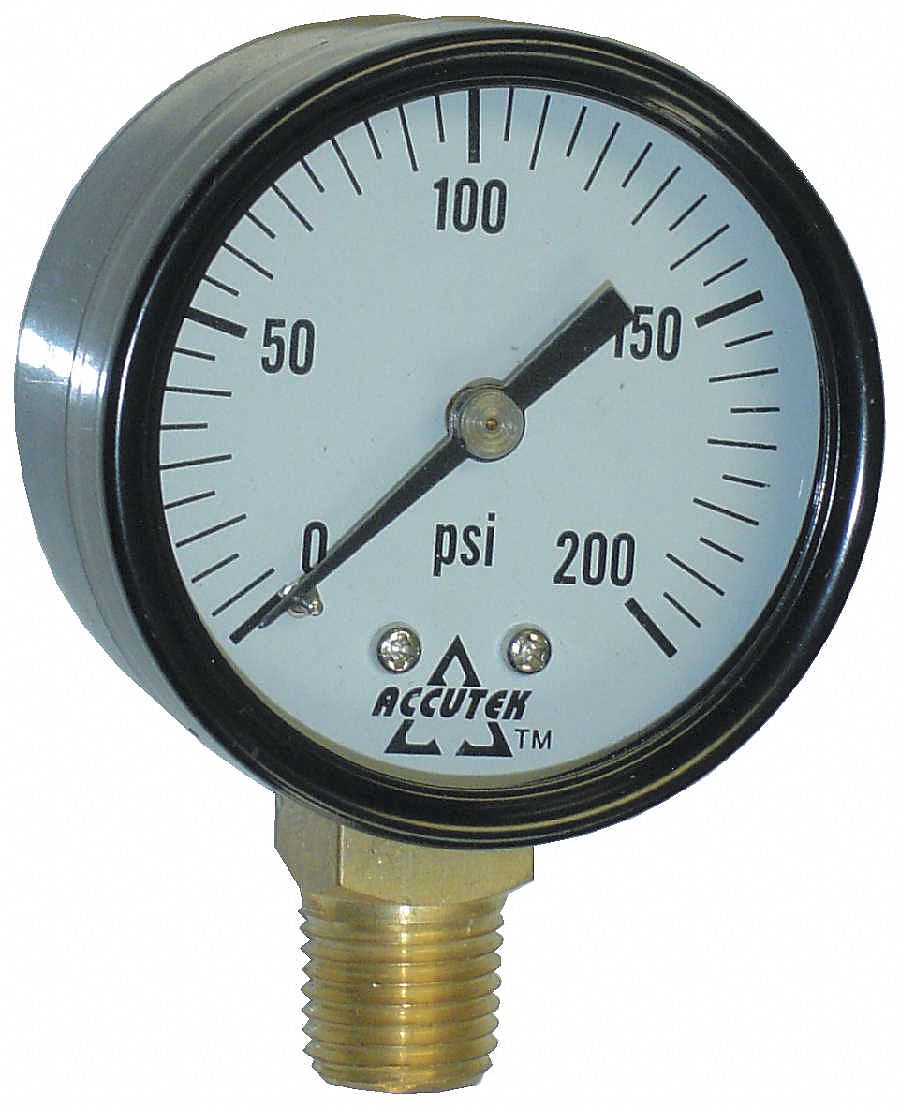 GAUGE STEM MOUNT DRY 2 0 TO 200 PSI