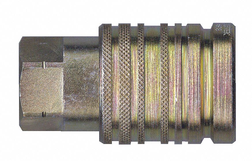 AGRICULTURAL INTERCHANGE COUPLING, TRIVALENT-PLATED FINISH, 3,600 PSI AT 70 °  F