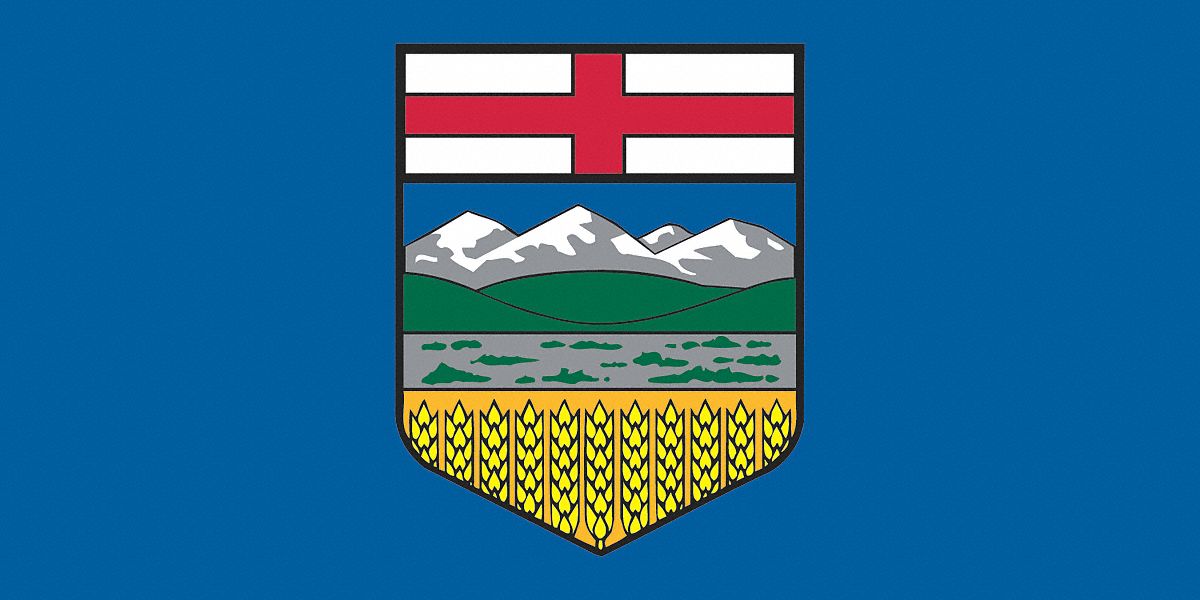 Flying Colours - Alberta Flag 54 x 27 rope & toggle