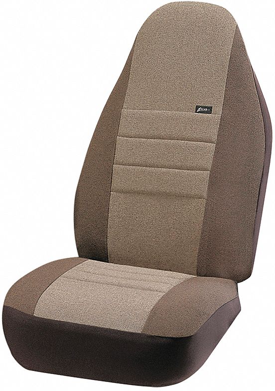 SEAT COVER, HIGH-BACK BUCKET, ABRASION-RESISTANT, HEAVY-DUTY, WASHABLE, CHARCOAL