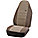 SEAT COVER, HIGH-BACK BUCKET, HEAVY-DUTY, ABRASION-RESISTANT, WASHABLE, GREY