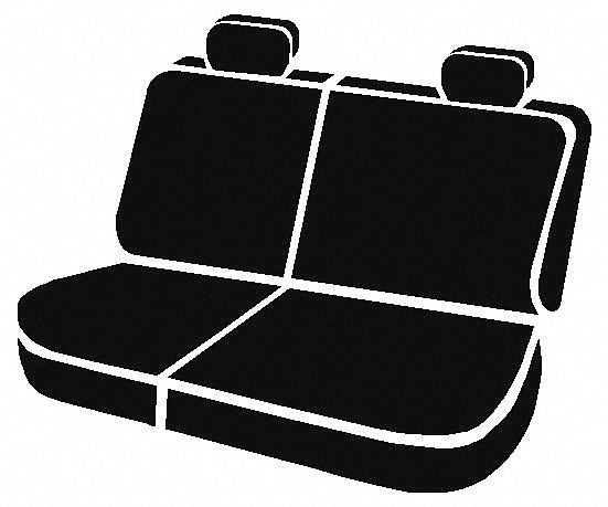 SEAT COVER,CHEVROLET/GM/REAR/60/40 SPLIT,BLK,15.75 L X 11.75 W X 5.75 H IN,POLY-COTTON/SUPER-GRIP