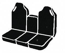 SEAT COVER, FRONT/40/20/40 SPLIT/FOR 06-09 RAM 1500-3500, BLACK, SADDLE BLANKET/SUPER-GRIP