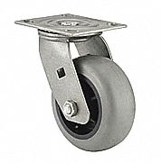 SWIVEL CASTER, 450 LB CAPACITY, TOTAL LOCK BRAKE, 5 IN WHEEL, TPR/ZINC