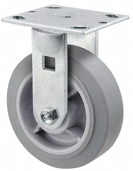ROULETTE, RIGIDE, ROULEMENT BILLES PRÉCISION, CHARGE 550LB, ROUE 2PO L.X6PO DIA, THERMOPLASTIQUE
