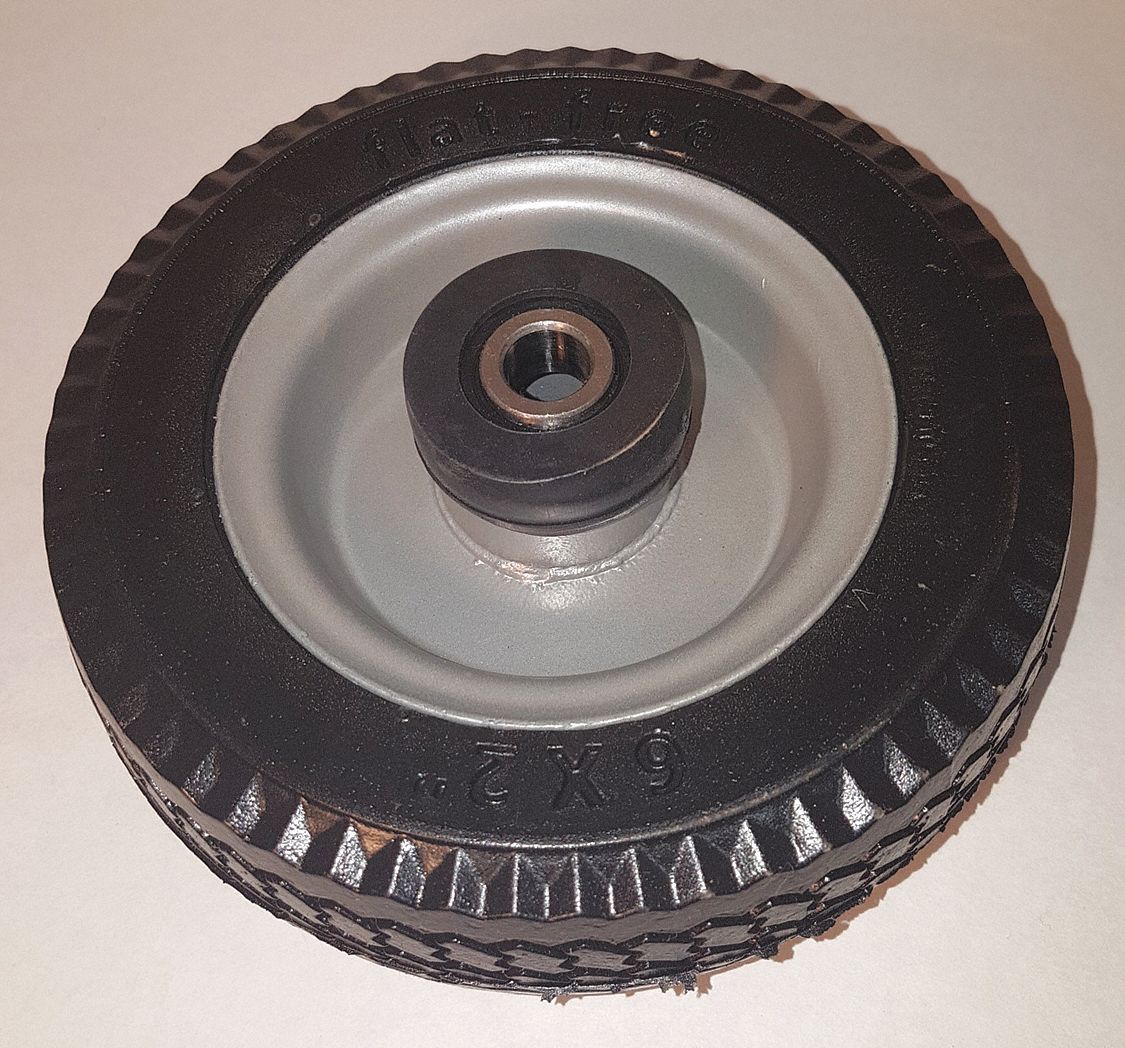 WHEEL FLAT FREE 6IN C/W 1/2 BALL BR