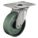 CASTER WHEEL, CORROSION RESIST, SWIVEL, LOAD CAP 1200 LB, 2 X 6 IN, ZINC