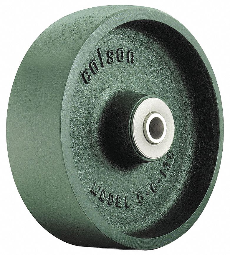 WHEEL, 2500 LB LOAD RATING, 3 IN WIDTH/6 IN DIAMETER, CAST IRON
