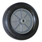 WHEEL, 500 LB CAPACITY, CENTRED, BLACK, 3/4 IN BORE, 8 IN, RUBBER ON POLYPROPYLENE