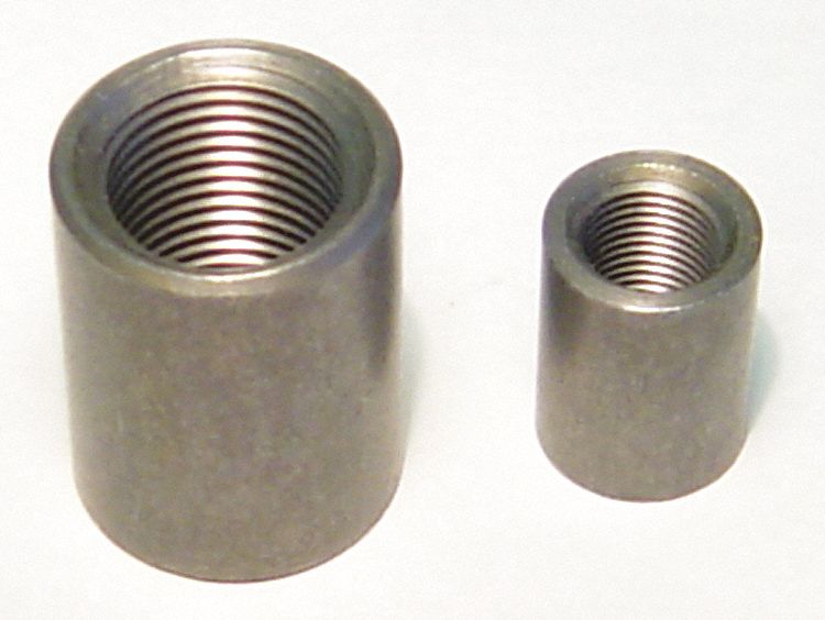 FULL MERCHANT COUPLING, BLACK, 2 IN, WROUGHT STEEL