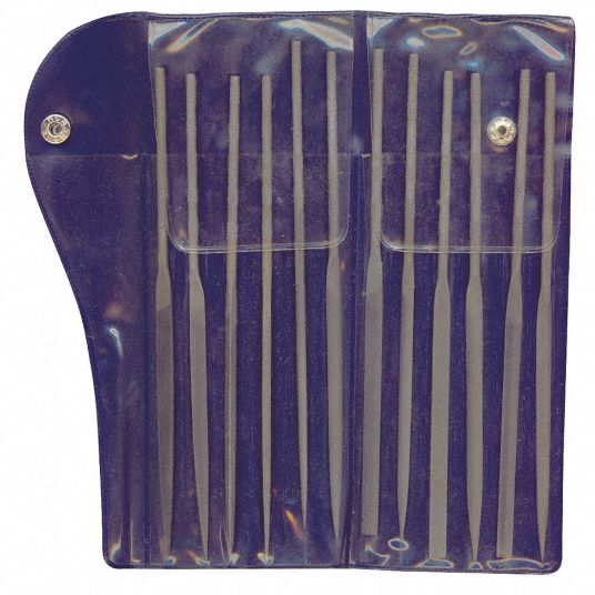 WESTWARD Needle File Set: Barrette/Crossing/Half Round/Knife ...