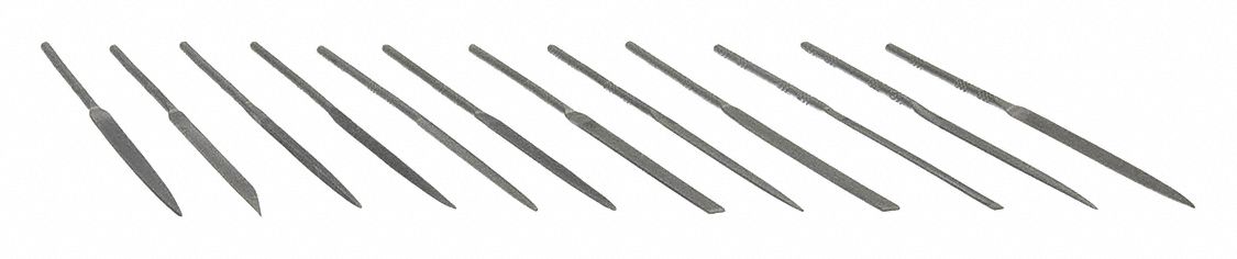 NEEDLE FILE SET,0 CUT,5.6 IN,12 PC