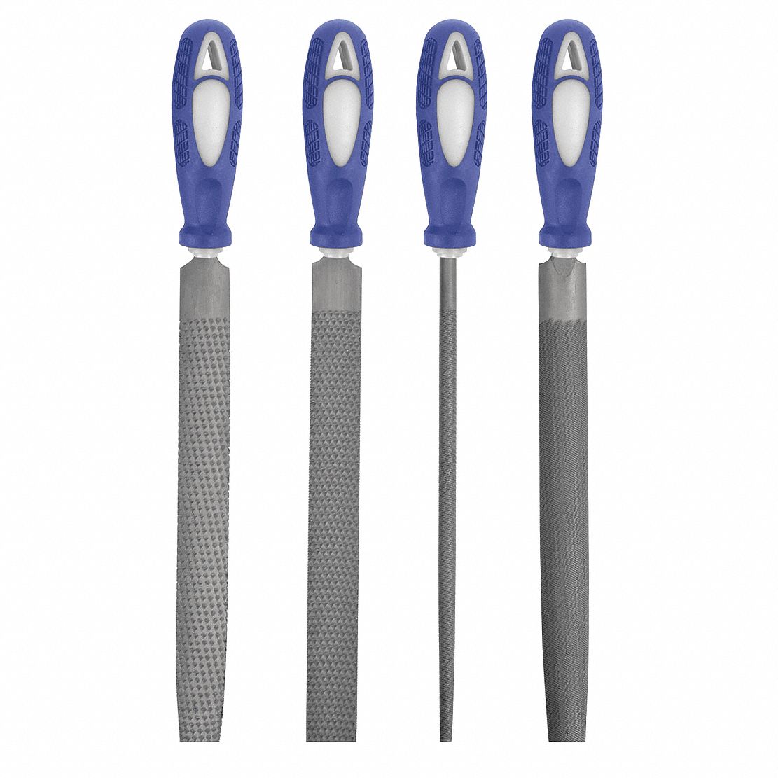 WESTWARD 8 in American Pattern File Set with Natural Finish; Number of Pieces 4 10Z75910Z759