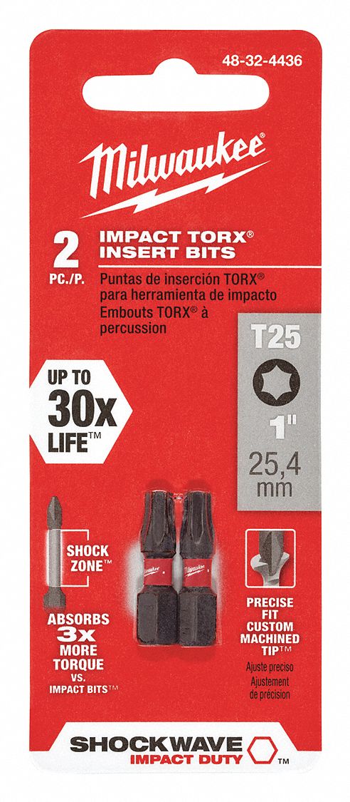Insert Bit 1/4 Torx T25 1 PK2