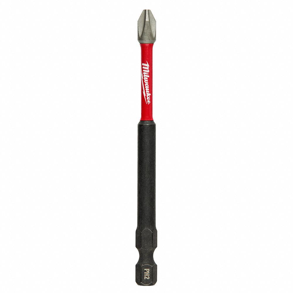Power Bit: Power Bit, Imperial, PH2 Bit Industry Size, #2 Bit Size, Std, Impact Rated, Hex