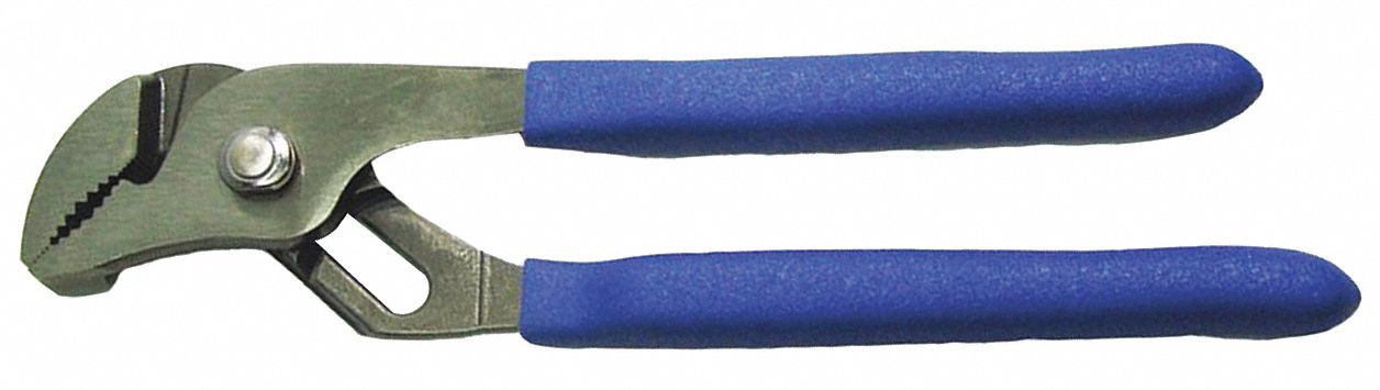 WESTWARD TONGUE/GROOVE PLIERS,CURVED,7 IN,BLUE - 12854