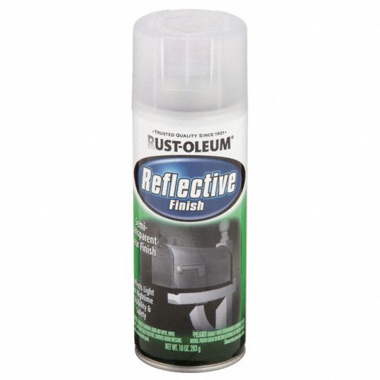 RUST-OLEUM Rust Preventative Reflective Coating Spray: Clears, Solvent,  Modified Alkyd, Semi-Gloss