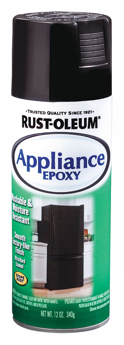 Rust-Oleum Epoxy Appliance Spray Paint Black, 12 oz.