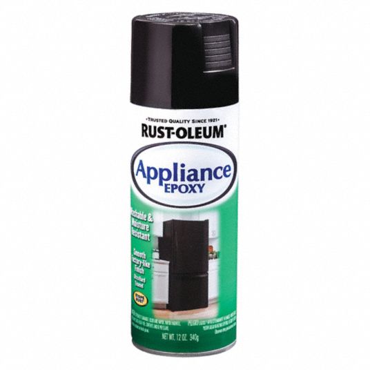 Rust-Oleum 7886830 Specialty Appliance Epoxy Spray Paint 12 oz Black Black  12 Ounce