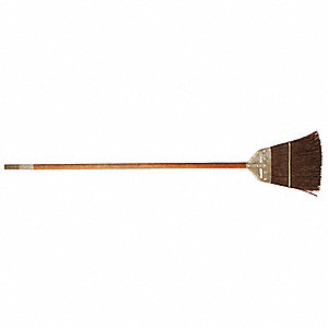 TRACK BROOM W/ CHISEL, BURGUNDY, 9 IN FACE/8 IN TRIM, 56 IN OVERALL, PP FIBRE