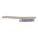 SCRATCH BRUSH, SHORT/CURVED HANDLE, 3 X 19 ROWS, 14 IN OAL/6 IN BRUSH/1 1/8 TRIM, BRASS/WOOD