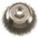 BROSSE BOISSEAU FIL MÉTALLIQUE SERTI, 14 000 TR/MIN, ARBRE FILETÉ, 2 3/4PO, FIL 0.014PO, ACIER