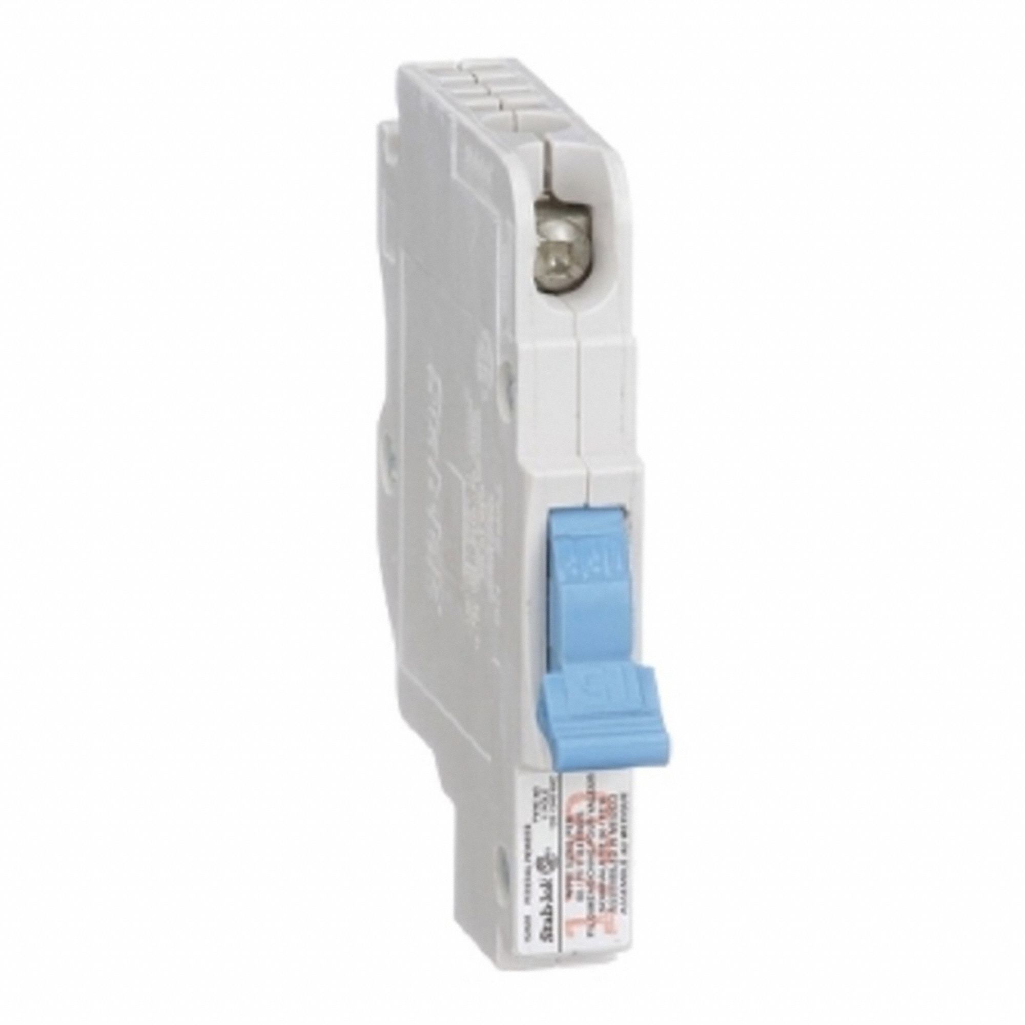 STAB-LOK CIRCUIT BREAKER, 1 POLE, 15 AMP, WHITE, 3 X 3 1/2 X 1/2 IN, PLASTIC