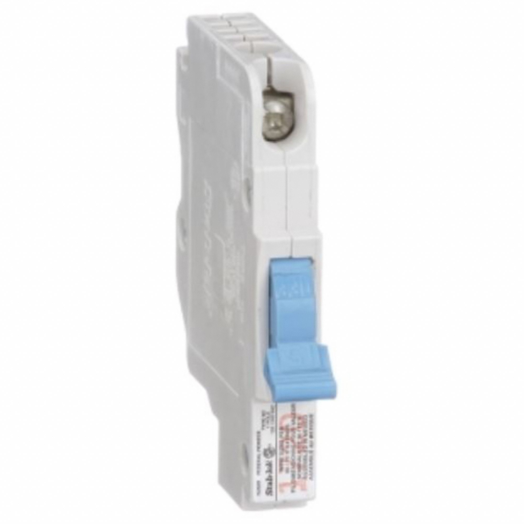 STAB-LOK CIRCUIT BREAKER, 1 POLE, 20 AMP, WHITE, 3 X 3 1/2 X 1/2 IN, PLASTIC