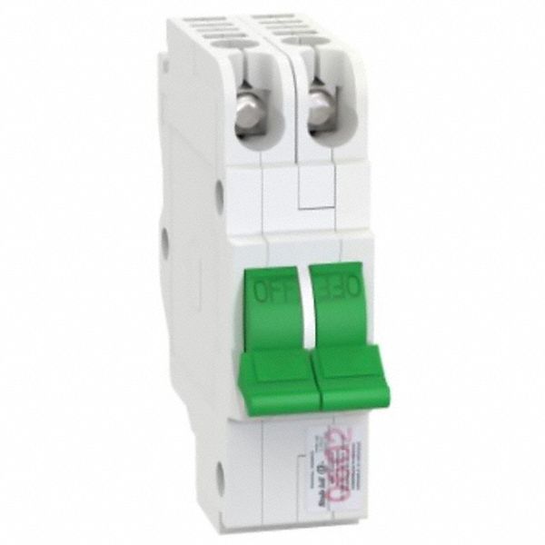 STAB-LOK CIRCUIT BREAKER, 2 POLES, 30 AMP, WHITE, 3 X 3 1/2 X 1 IN, PLASTIC