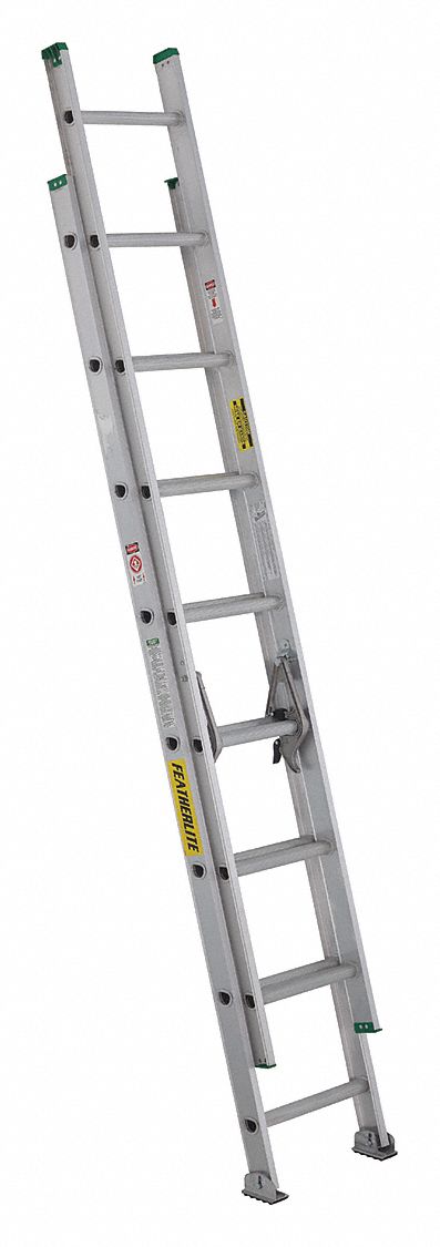 2200 SERIES EXTENSION LADDER, BLACK, 16 FT H, TYPE II ANSI