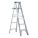 STEPLADDER, 2400 SERIES, MEDIUM DUTY, MAX 225 LBS, 5 FT 7 IN, 22 IN, 3 IN, ALUMINUM, CSA