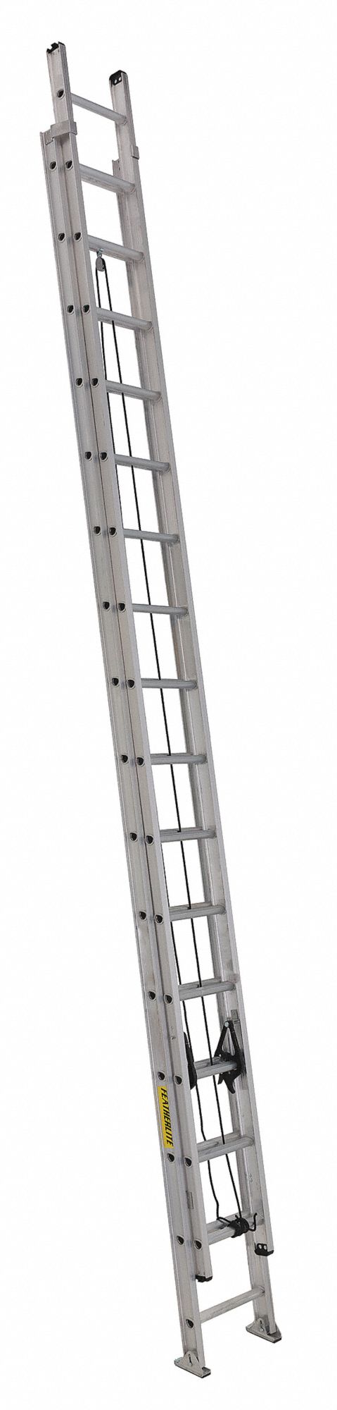 LADDER, TYPE 1A, HEAVY-DUTY, CSA GR 1, CAP 250 LBS, SWIVEL, YELLOW, 32 FT X 17 3/4 IN, AL