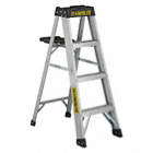 STEPLADDER, 3400 SERIES, HEAVY DUTY, MAX 300 LBS, 4 FT H, 18 IN W, 3 IN D, ALUMINUM, CSA