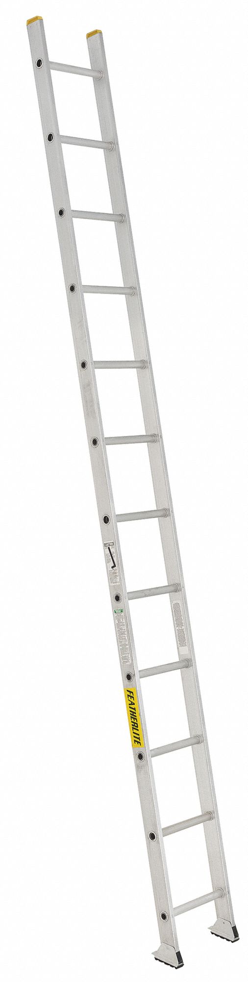 4100 SERIES STRAIGHT LADDER, 15 IN W X 12 FT H, TYPE IA ANSI, EXTRA HEAVY-DUTY, ALUMINUM