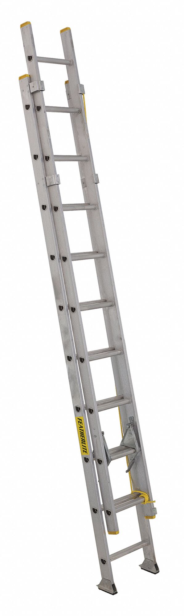 4200D SERIES EXTENSION LADDER, YELLOW, 20 FT H, TYPE IA ANSI, EXTRA HEAVY-DUTY, ALUMINUM