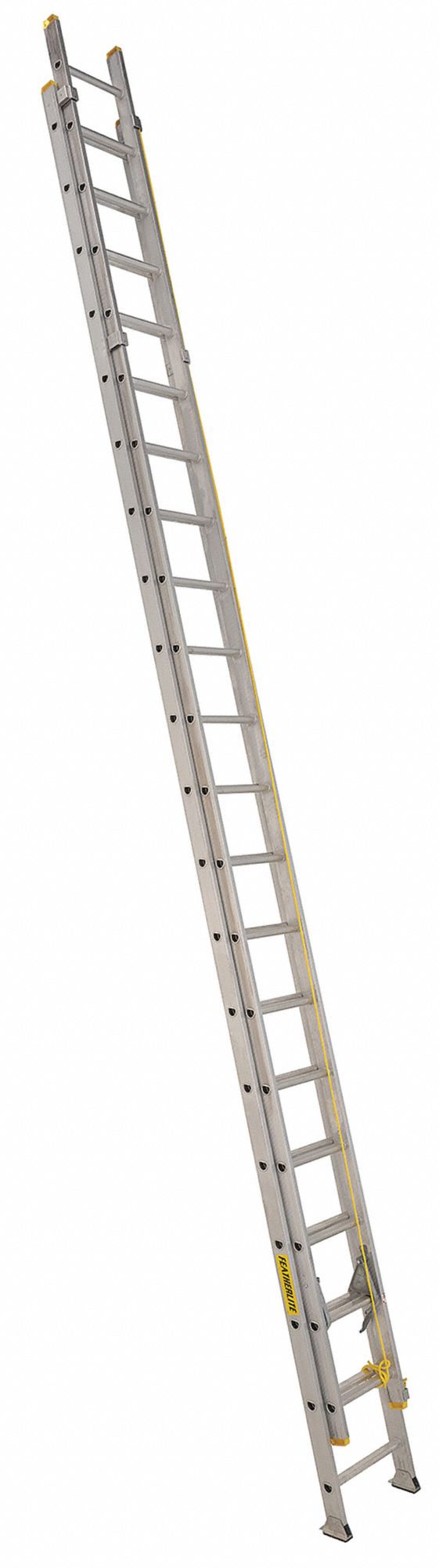 4200D SERIES EXTENSION LADDER, YELLOW, 40 FT H, TYPE IA ANSI, EXTRA HEAVY-DUTY, ALUMINUM
