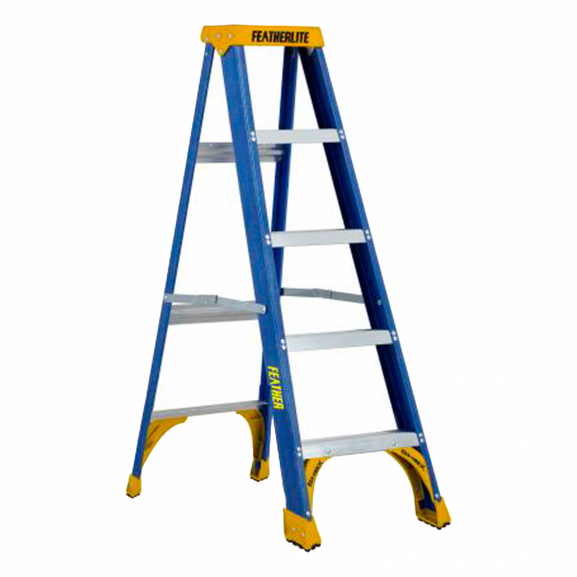 STEPLADDER, 5 FT LADDER SIZE, FIBREGLASS, 250 LB LOAD CAPACITY, 19 LB W, 2.8 FT STANDING H