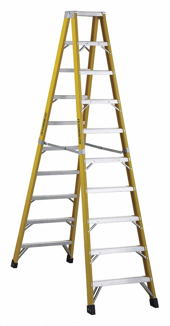 6600 SERIES STEPLADDER, 10 FT H, TYPE IA ANSI, FIBREGLASS