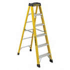 STEP LADDER, 6900 SERIES, HEAVY DUTY, MAX 300 LBS, 6 FT, 21 IN, 3 IN, FIBREGLASS, CSA