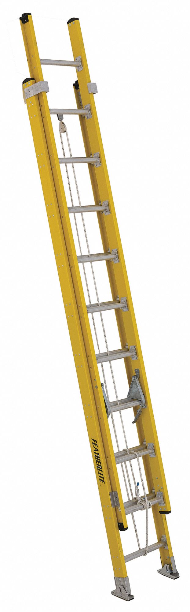 9200D SERIES EXTENSION LADDER, YELLOW, 20 FT H, TYPE IAA ANSI, FIBREGLASS